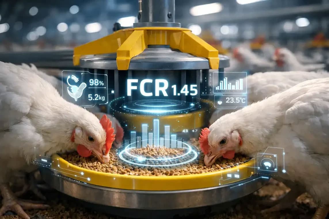 تغذیه دقیق و نسل جدید پروبیوتیک‌ها؛ راز طلایی کاهش ضریب تبدیل (FCR) در مرغداری مدرن